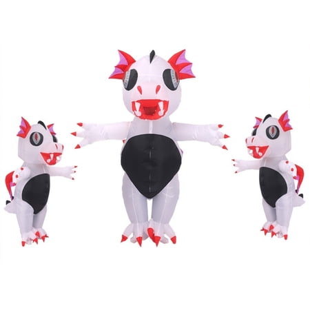 Inflatable Halloween Monster Dragon Costume - Adult Blow-Up Outfit for Spooky Parties & Cosplay