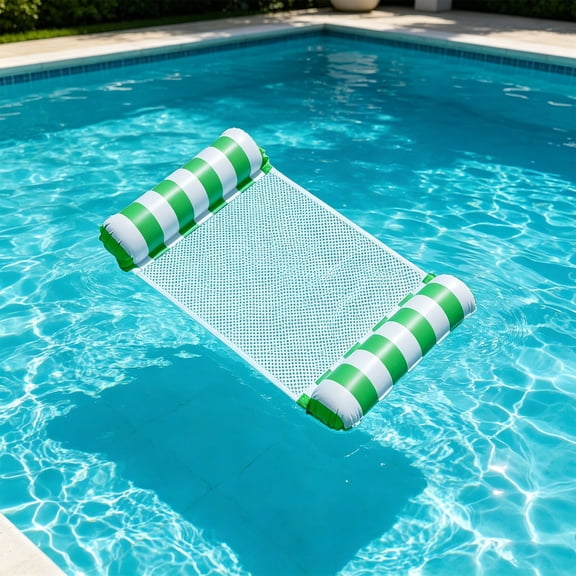 Inflatable Hammock Pool Floats Adults, Water Hammock Pool Floaties Rafts Lounge Chairs Floating, 4-in-1 Multi-Purpose Pool Float Toys for Women Men Lake Beach Swimming Pool Party