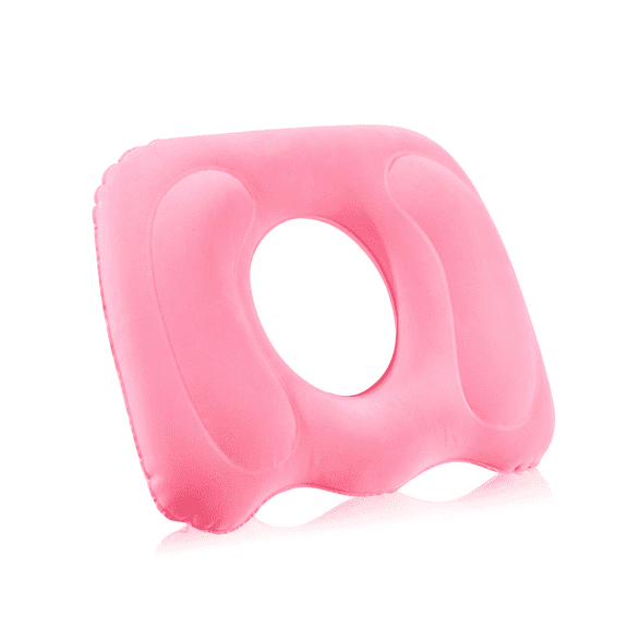 Inflatable Hemorrhoid Pillows, Donut Pillow for Tailbone Pain, Adjustable Inflatable Seat Cushion for Bed Sores, Postpartum Pregnancy, Car Seat, Airplane(Pink)