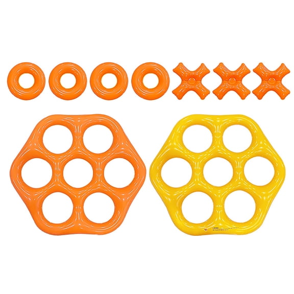 Inflatable Hexagonal Water Throwing Prop, PVC Pool Entertainment Equipment, Portable Outdoor Summer Activity Accessory for Home Backyard Fun