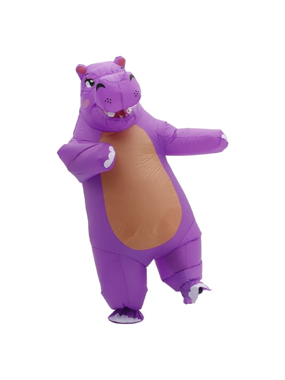 Inflatable Hippo Costume Adult Halloween Costumes Funny Suit Blow up Cosplay Fancy Wear