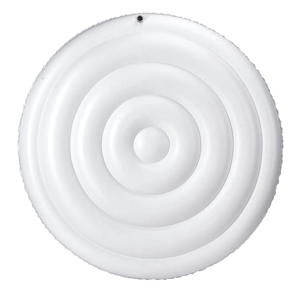 Inflatable Hot Tub Cover 5.4 Foot Round Insulated Weatherproof Waterproof Energy Saving Spa Protector White