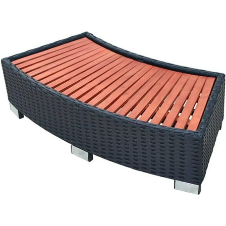 Inflatable Hot Tub Step – Poly Rattan Spa Frame for Indoor and Outdoor Use