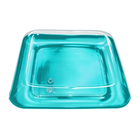 Inflatable Ice Serving Buffet Bar 23.62 Inch, Drink Cooler with Drain Plug for Pool Party BBQ Picnic Camping Beach Tailgate Luau, Outdoor Supplies, Blue