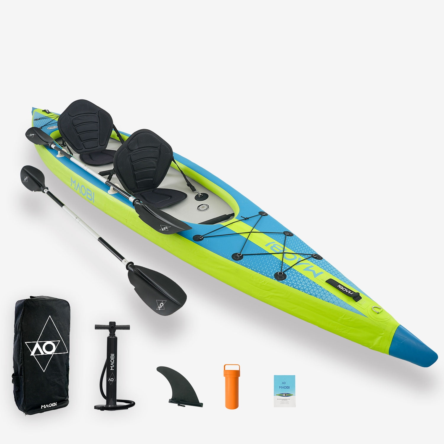 EGGORY K1 2-Person Inflatable Kayak Set with Premium SUP Accessories