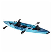 Inflatable Kayak 2 Person, 700LBS Capacity, Recreational Kayak with Paddles & Pump - Leak Resistant PVC Drop Stitch Kayak for Fishing, Camping, Adults
