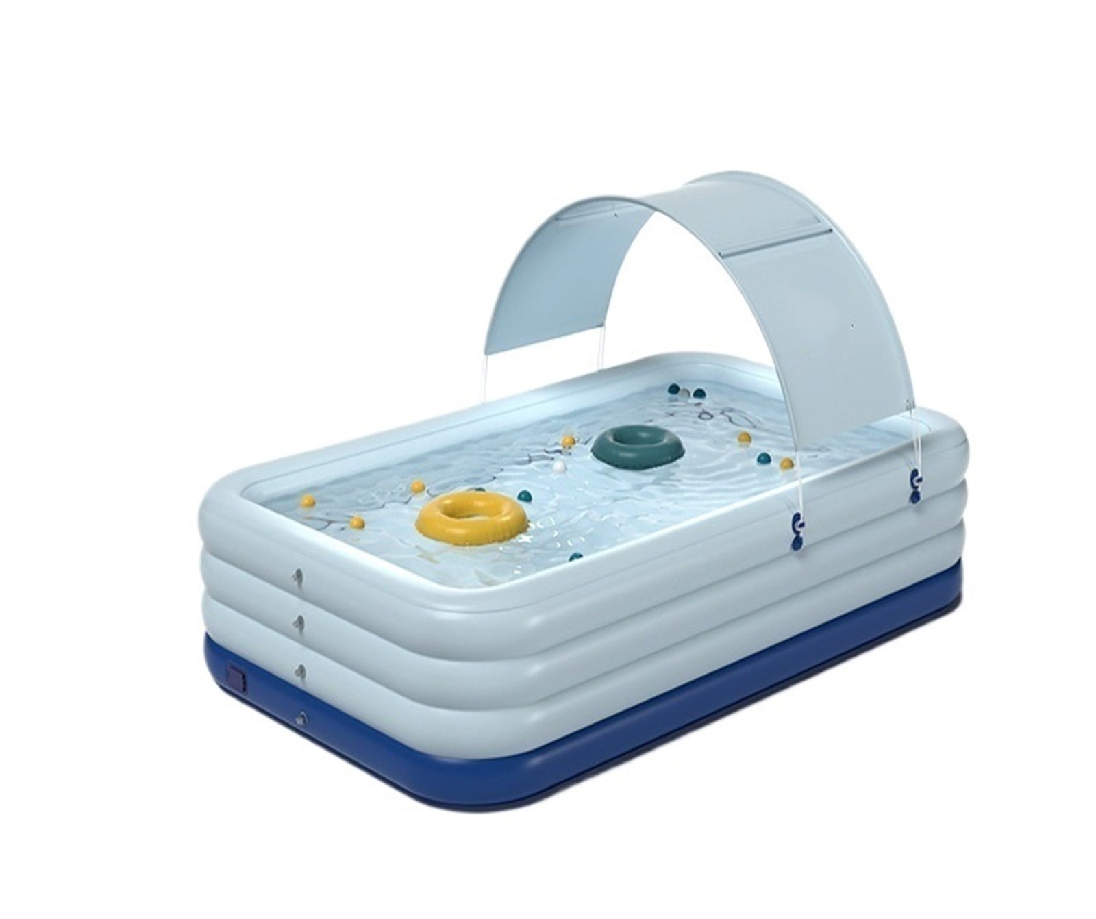 Inflatable Kid Swimming Pool Awning Thicken Large Children's Paddling