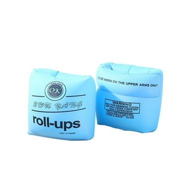 Kids Arm Floaties For Swimming - Inflatable Swim Wings For Toddlers 1-14 Years, Pink & Blue Designs