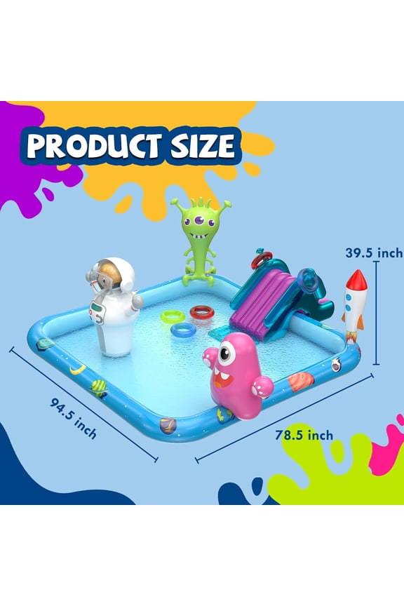 Inflatable Kids Swimming Pool Water Slide with Spacious Design