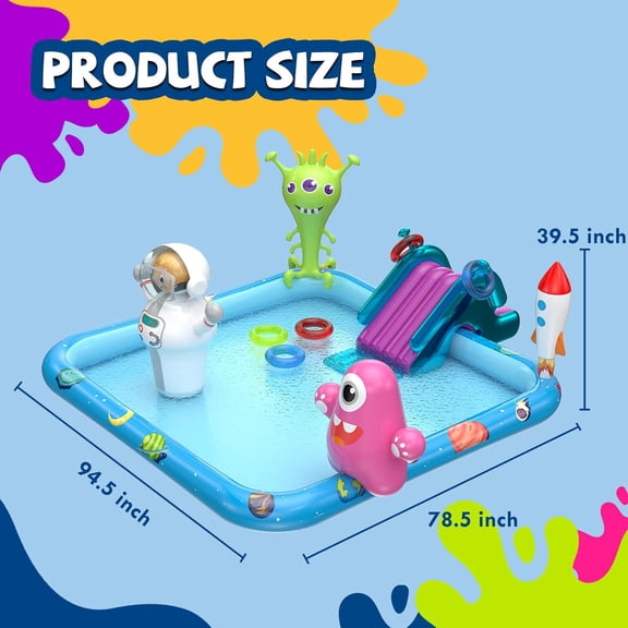 Inflatable Kids Swimming Pool Water Slide with Spacious Design