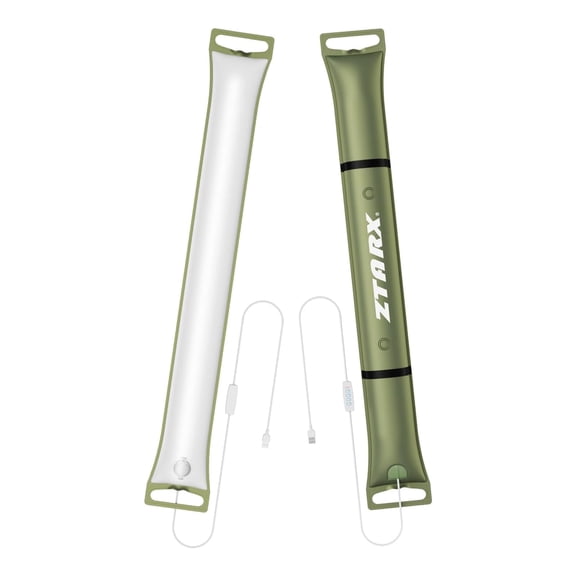 Inflatable LED Tube Camping Light with Corded Plug-in 3 Modes 10 Brightness Levels IP66 Waterproof