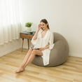 thumbnail image 1 of Inflatable Lazy Sofa Flocking Comfortable Portable Outdoor Indoor Chair for Swimming Pool Beach Relaxation, 1 of 3