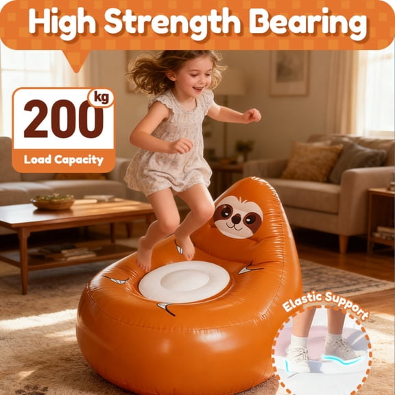 Inflatable Lazy Sofa Portable Inflatable Lounge Chair For S & Teens Camping Pool Party Indoor Outdoor Use 1 Person Single Sofa