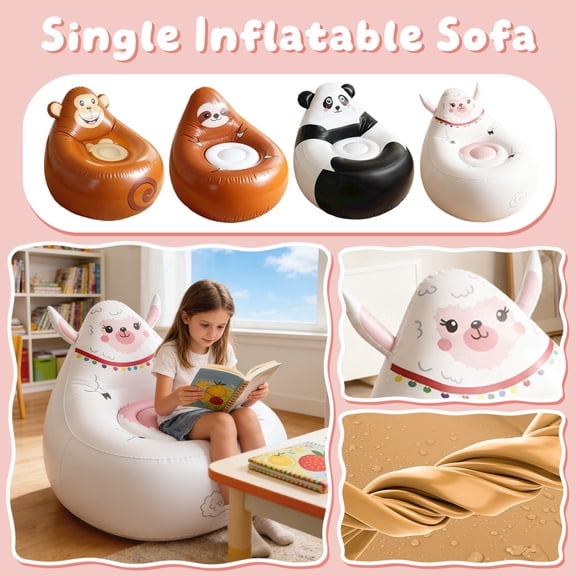 Inflatable Lazy Sofa, Portable Lounge Chair, Stool - Quick - Inflation, Single - Person, Easy Setup - Camping, Stream, Outdoor Trips, Picnics, Beach