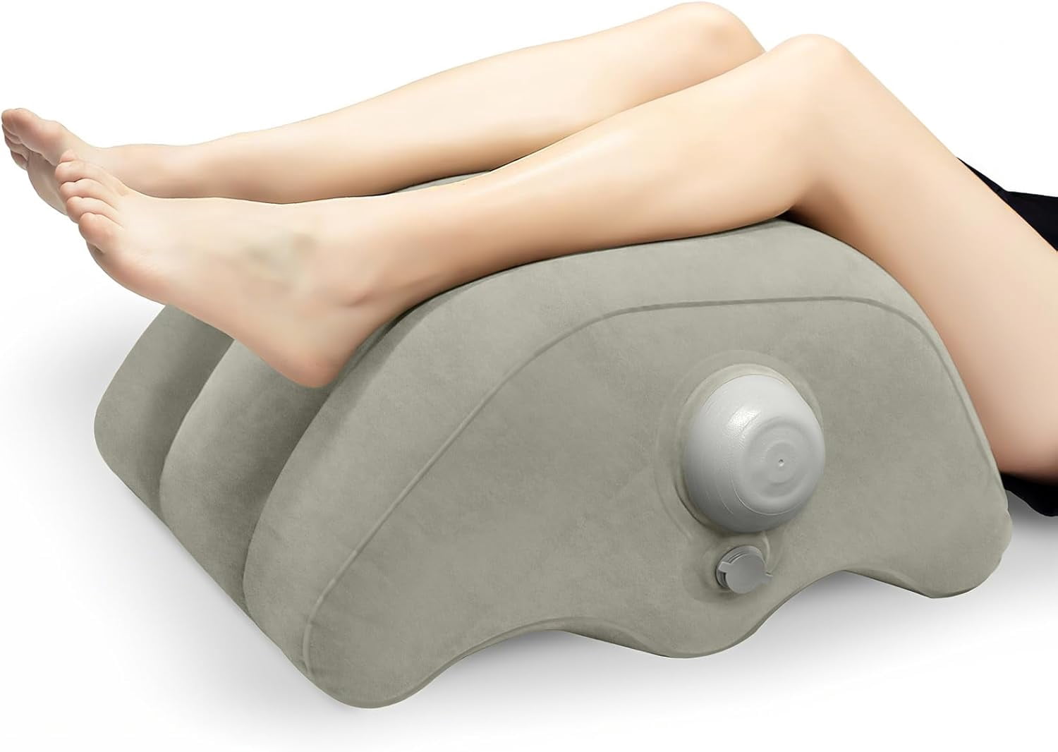 Inflatable Leg Elevation Pillow After Surgery, Wedge Leg Elevating Pillows for Injury Recovery, Blood Circulation, Swelling, Leg Support Cushion Knee Hip Ankles Pain
