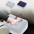 thumbnail image 1 of Inflatable Leg Elevation Pillow Wedge Cushion with Flocked Cover, PVC Foot Rest for Sleep, Sofa or Travel, Helps Relieve Fatigue and Improve Circulation (37x30x18cm), 1 of 6
