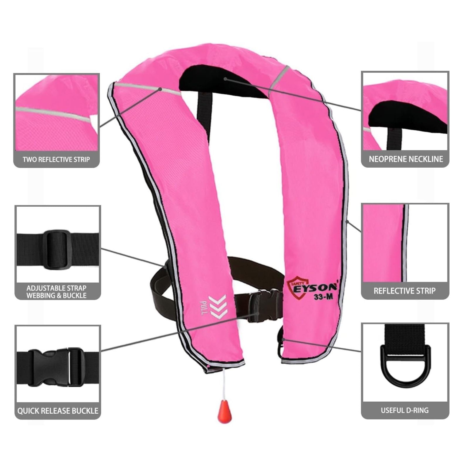 Inflatable Life Inflatable Life Vest for Adult Classic Manual