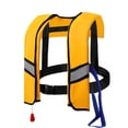 thumbnail image 1 of Inflatable Life Jacket, Adult Life Jacket, Quick Release Buckle, Adjustable Straps, Yellow Buoyancy Gear, Open Water Outings, No Gas Cylinder Included, 1 Pc, 1 of 5