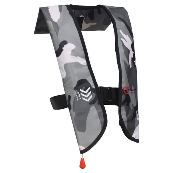 Inflatable Life Life Vest Basic Automatic/Manual (639 White Camouflage Auto)