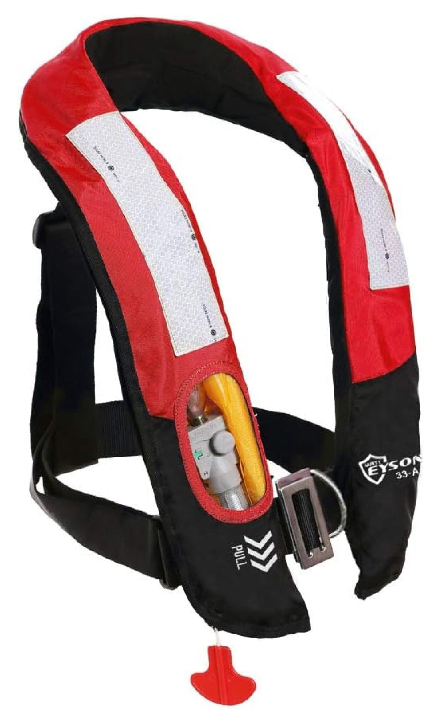 Inflatable Life Life Vest Highly Visible Automatic Red