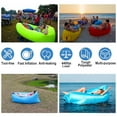 thumbnail image 1 of Inflatable Lounger Air Sofa Chair–Camping & Beach Accessories–Portable Water Proof Couch for Hiking, Picnics, Outdoor, Music Festivals & Backyard–Lightweight and Easy to Set Up Air Chair, 1 of 7