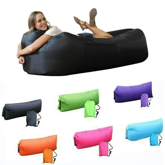 Inflatable Lounger Air Sofa Chair–Camping & Beach Accessories–Portable Water Proof Couch for Hiking, Picnics, Outdoor, Music Festivals & Backyard–Lightweight and Easy to Set Up Air Chair