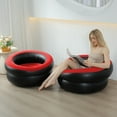 thumbnail image 1 of Inflatable Lounger Air Sofa Chair - Chair Ultra Soft Sofa Couch Bean Bag Chair, Inflatable Couch for Living Room Bedroom Inflatable Sofa, Camping & Beach Accessories–Portable Water Proof Couch, 1 of 6
