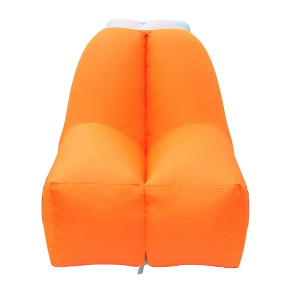 Inflatable Lounger Air Sofa Chair TeqHome Portable Inflatable Couch for Hiking Picnics Outdoor Backyard with Bag Lightweight Waterproof Anti-Leaking Camping & Beach Accessories Orange