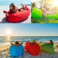 thumbnail image 1 of Inflatable Lounger, Air Sofa Hammock, Waterproof Anti Air Leaking Design Camping Chair for Traveling Beach Picnics & Music Festivals Camping(Pink), 1 of 8