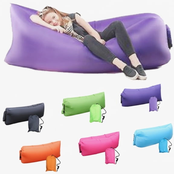 Inflatable Lounger Air Sofa, Portable Air Chair for Camping, Beach, Hiking, Waterproof Sleeping Bag