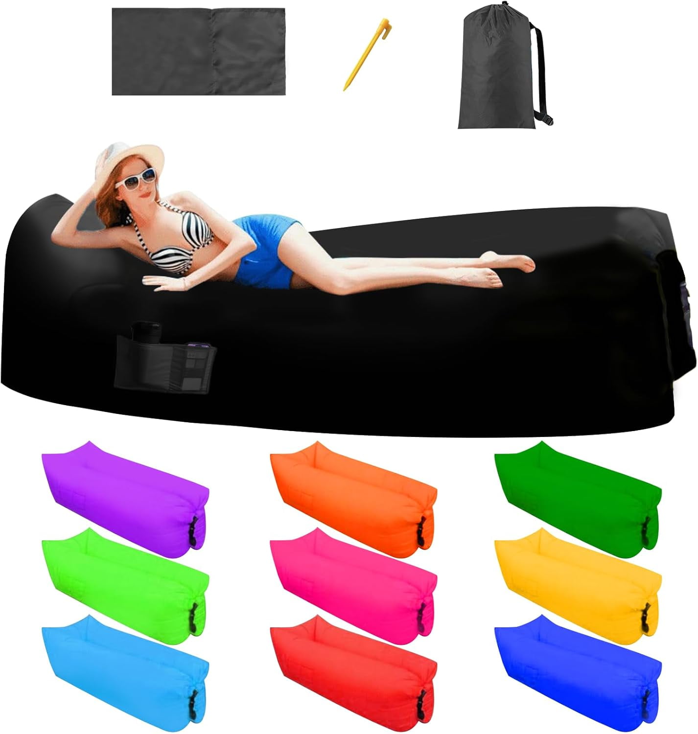 Trek lounger inflatable air sofa hotsell