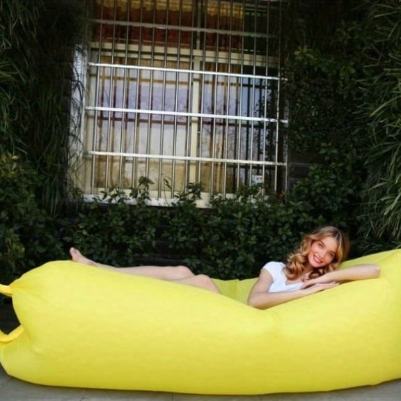 Inflatable Lounger Air Sofa, Portable Wind Inflatable Lounge Chair for Beach, Camping, Backyard, Festivals & Travel, Lightweight Foldable, 1 Pack