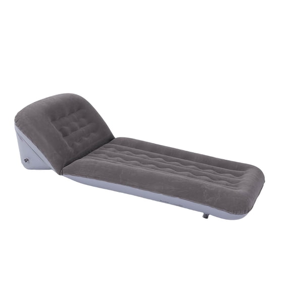 Inflatable Lounger with Adjustable Backrest Flocked PVC Portable Blow Up Sofa for Outdoor Beach Travel