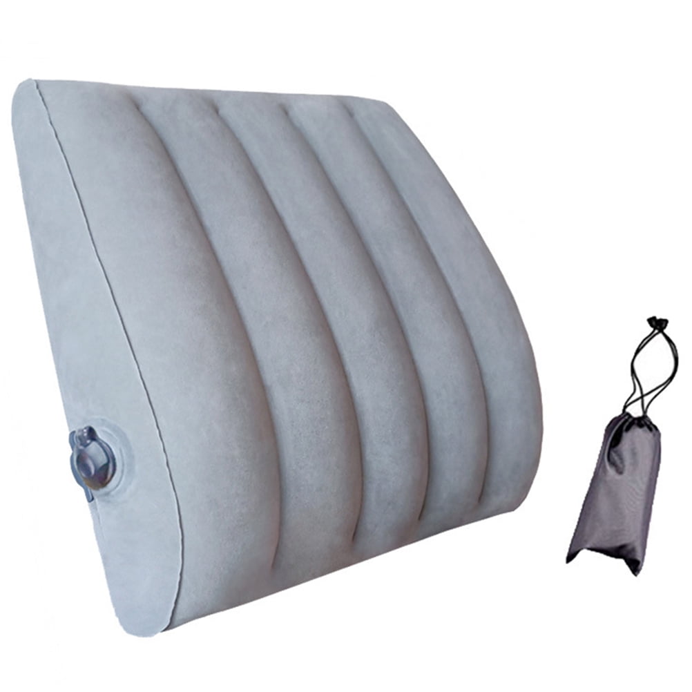 Inflatable Lumbar Support Pillow Portable Back Pillow Lumbar Cushion Adjustable Chair Back Pillow for Lower Back Walmart