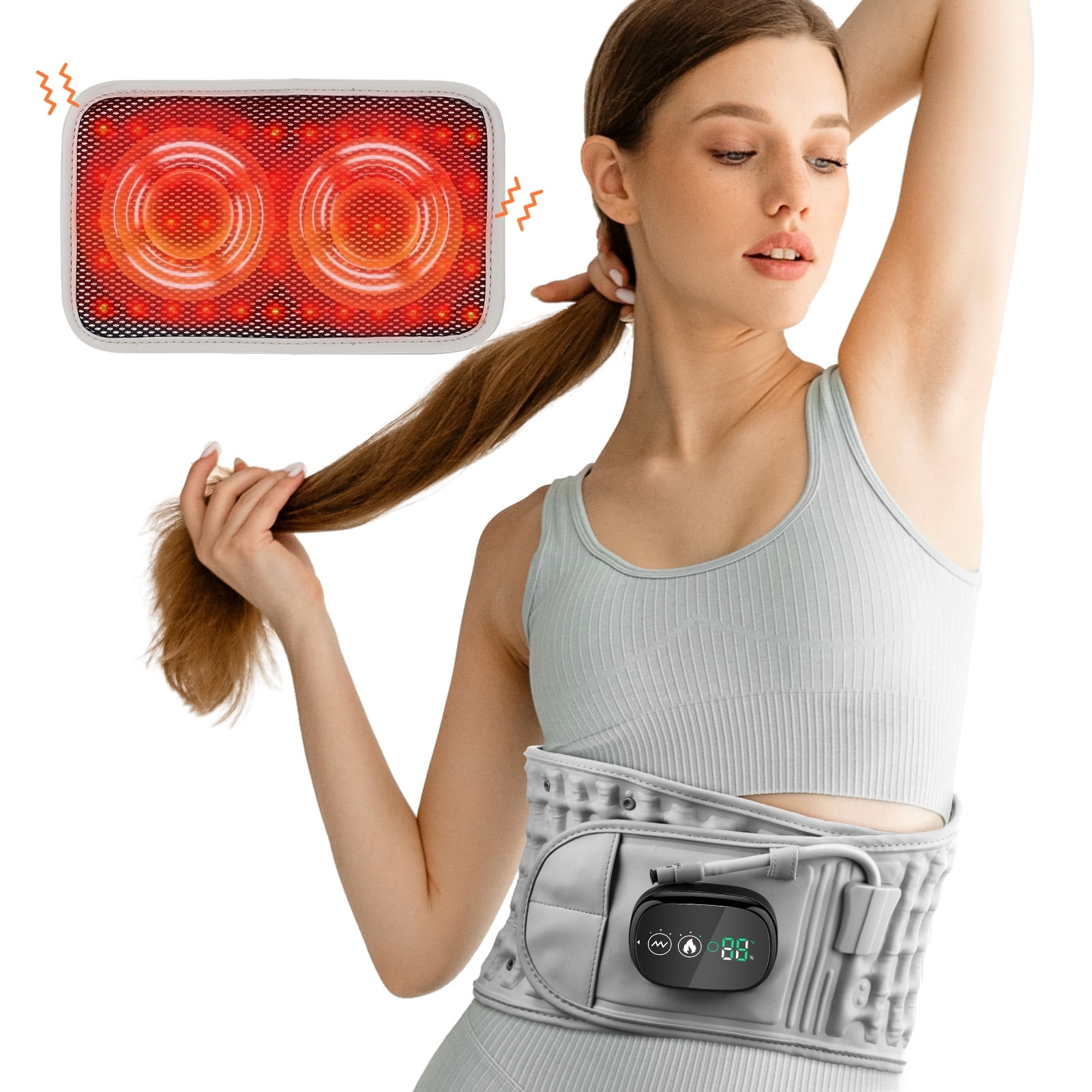 Inflatable Lumbar Traction Device Airbag Decompression Back Belt Back ...