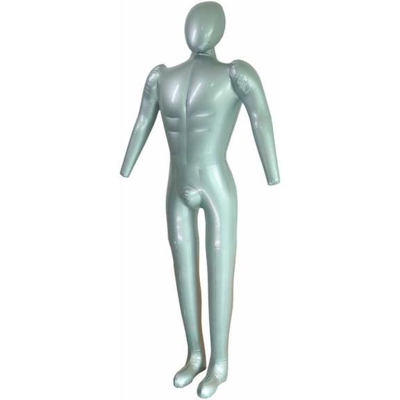 Inflatable Male Model Full Body Mannequin with Arm & Legs Men Clothing Display Dummy Props New