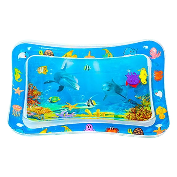 Inflatable Mattress Camping - Water Playmat For Baby , Kids Inflatable Paw Paw Mat,Pet Inflatable Paw Paw Mat, Water Playmat Thickened Water Sensor Play Mat For Cats Water Sensory Playmat With Fish