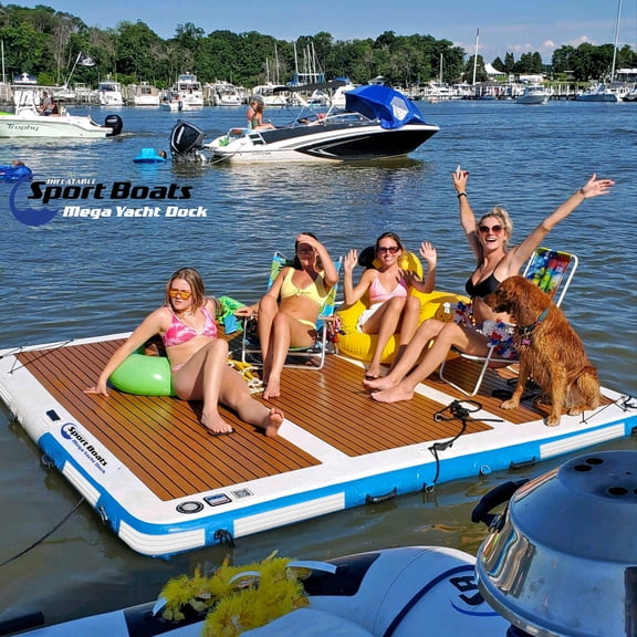 Inflatable Mega Yacht Dock 10x10