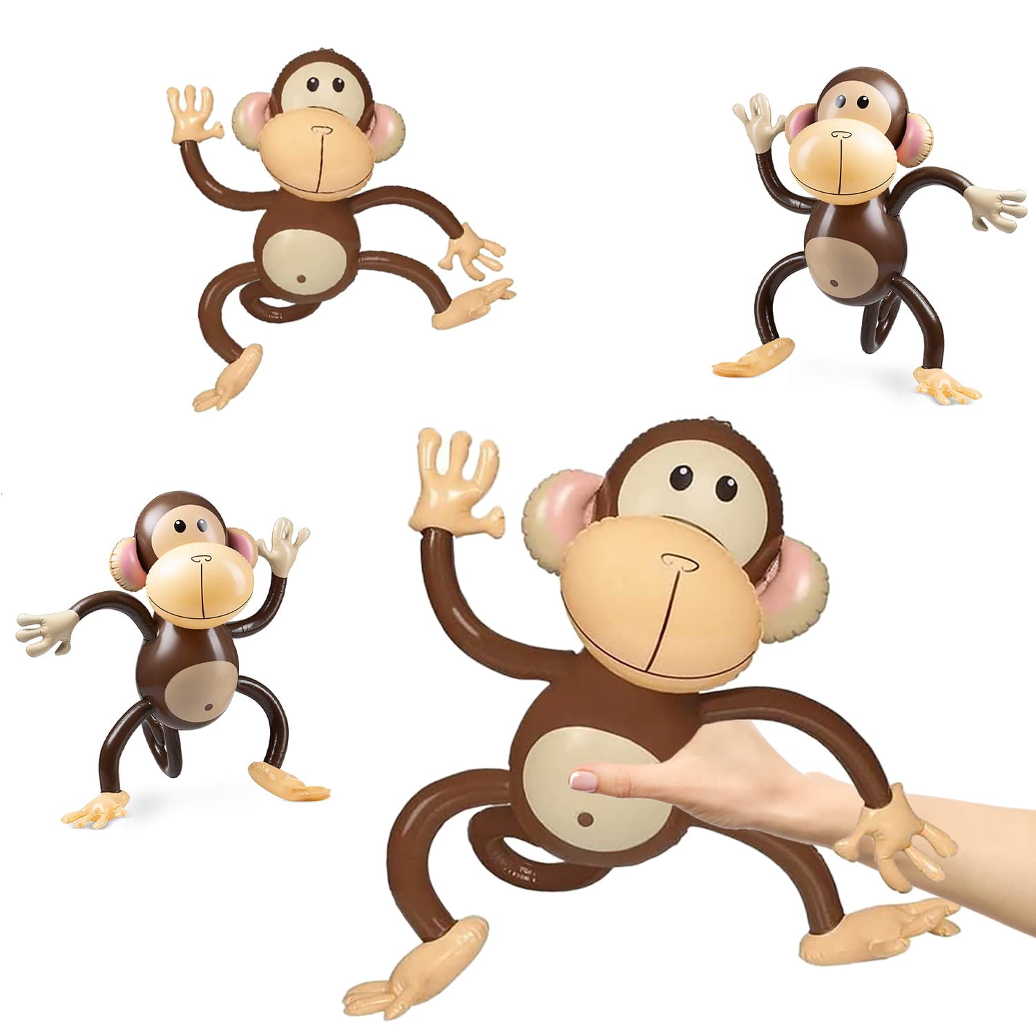 Inflatable Monkeys 27 FEV6 Inch, 3-Pack Monkey Safari Party Inflatable ...
