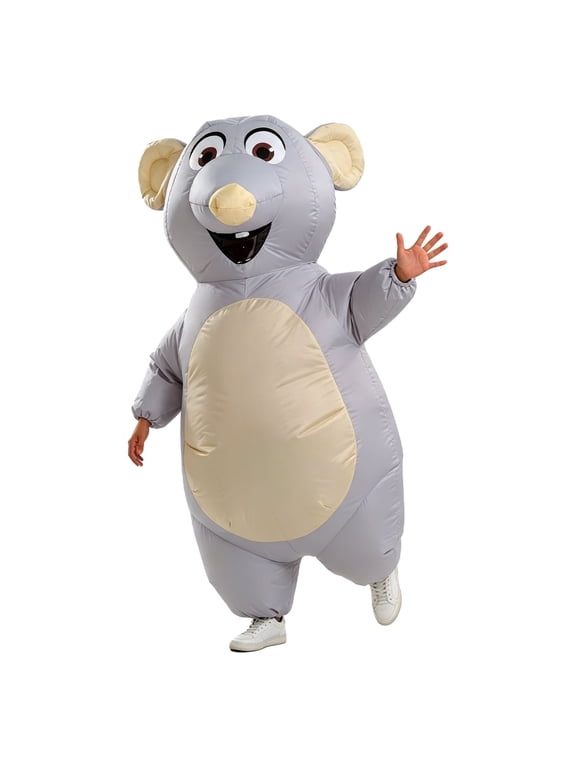 Inflatable Rat Costume for Adult Blow up Mouse Costume Mascot Funny Halloween Cosplay Costume Suit