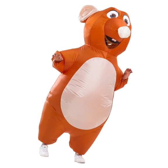 Inflatable Mouse Costume for Adult Blow up Rat Costume Funny Halloween Party Cosplay Costume Suit