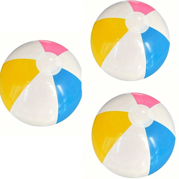 Inflatable Multicolor Beach Balls, Pool & Party Toys, 1/3/6/10Pack