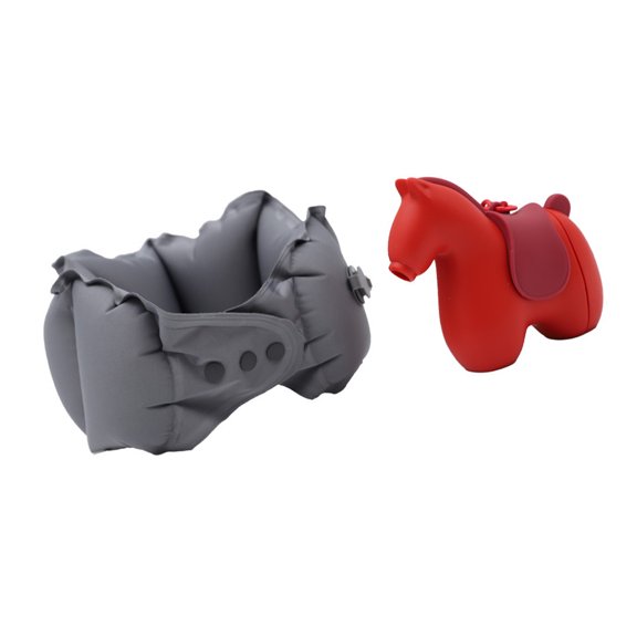 Inflatable Neck Pillow For Travel Commuting And Use With Inflate Design