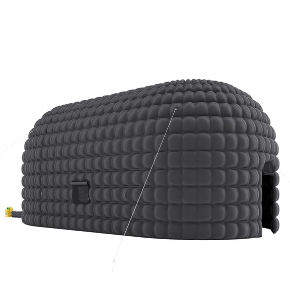 Inflatable Nightclub Party Tent 33.5x18.4x14.8ft, Portable Blow Up for Birthday, Wedding, Rental, Black