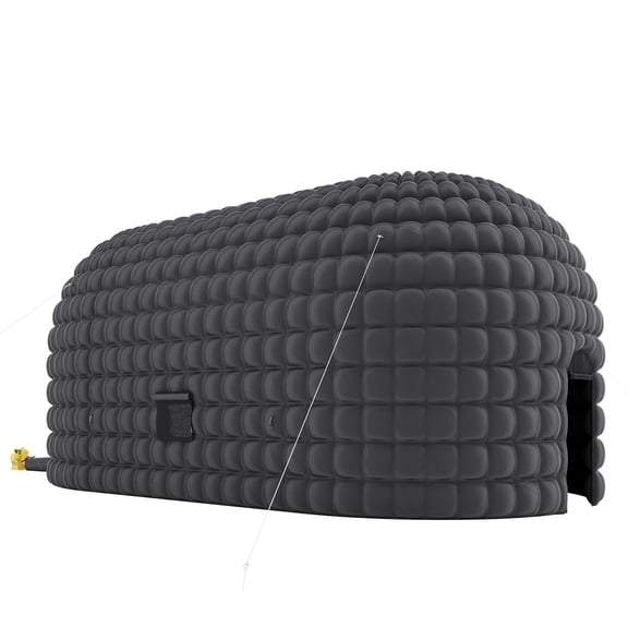 Boupower Inflatable Nightclub Party Tent 33.5x18.4x14.8ft, Portable Blow Up for Birthday, Wedding, Rental, Black