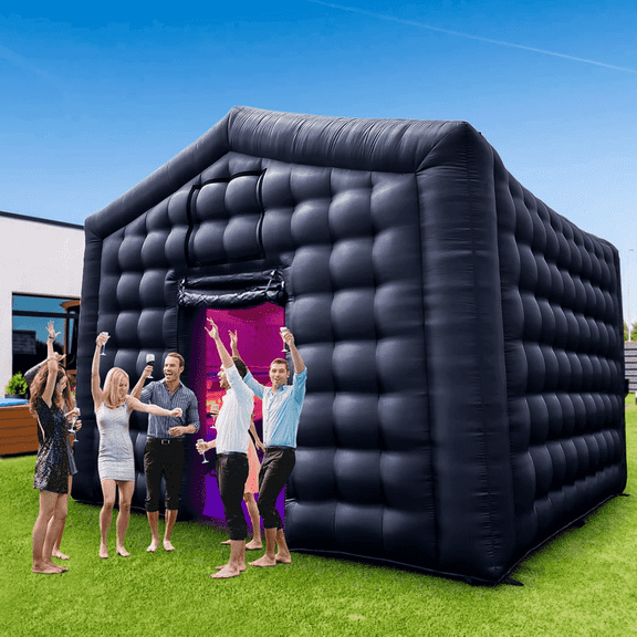 Connsann Inflatable Nightclub Tent with Blower, Oxford Cloth, for Outdoor Party, Club, and Entertainment Use (No LED Lights)