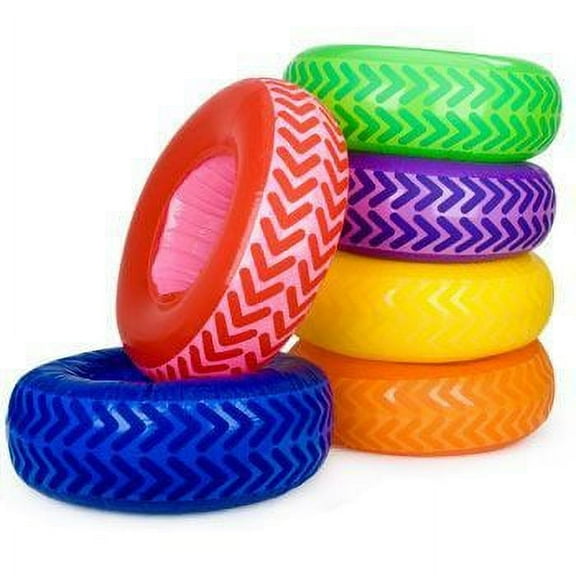Inflatable Obstacle Course Tires - Toys - 6 Pieces
