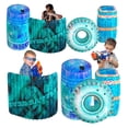 thumbnail image 1 of Inflatable Obstacles, Inflatable Battle Bunkers, 8 Pieces Inflatable Battle Obstacle, Bunker Set Play Obstacles and Laser Obstacles (Blue), 1 of 4