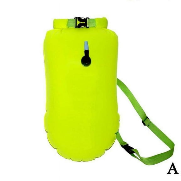 Inflatable Open Water Swim Buoy Air Dry Bag Device Tow Buoy Float SALE NEW C8A9