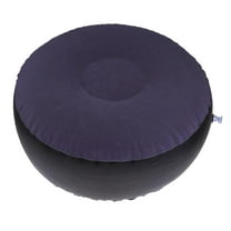 Inflatable Ottoman Foot Rest Footstool Portable Beach Patio Dark Blue